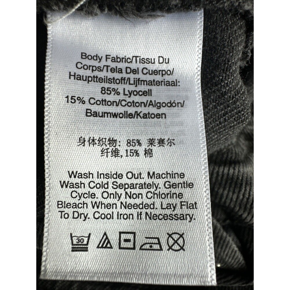 DKNY Jeans Womens Trendy High-Rise Rhinestone Wide-Leg Jeans Washed Noir Gray 25 - Picture 15 of 15